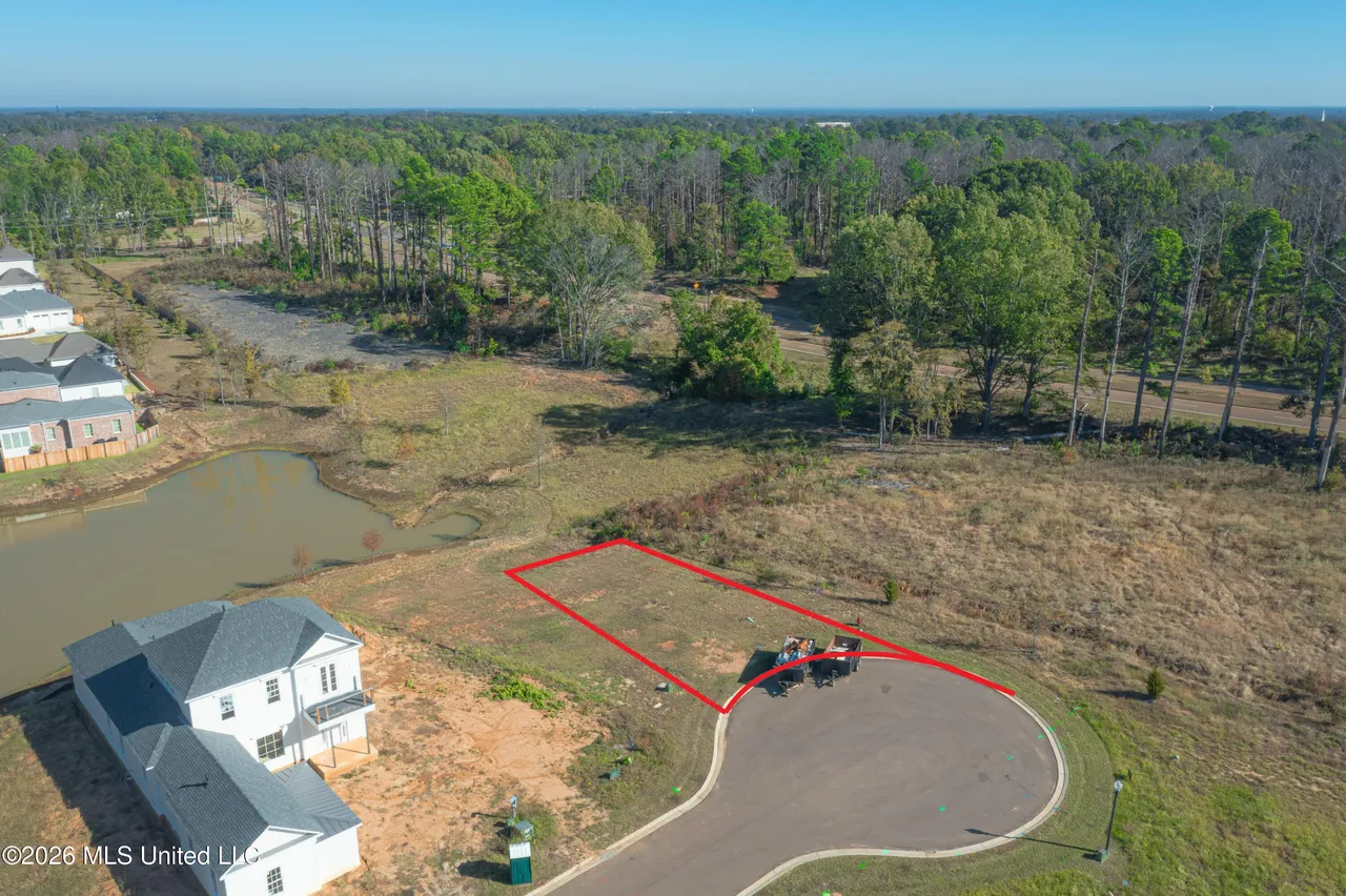 Aerial view of 206 Alexandria Circle Lot 24 in Madison